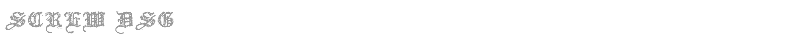 Kingpin DSG font preview